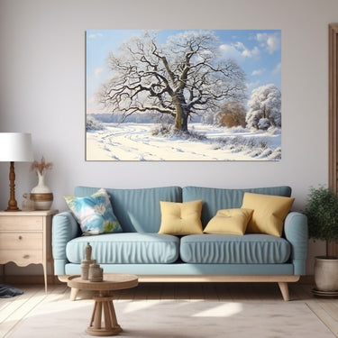 Trees in Winter Painting